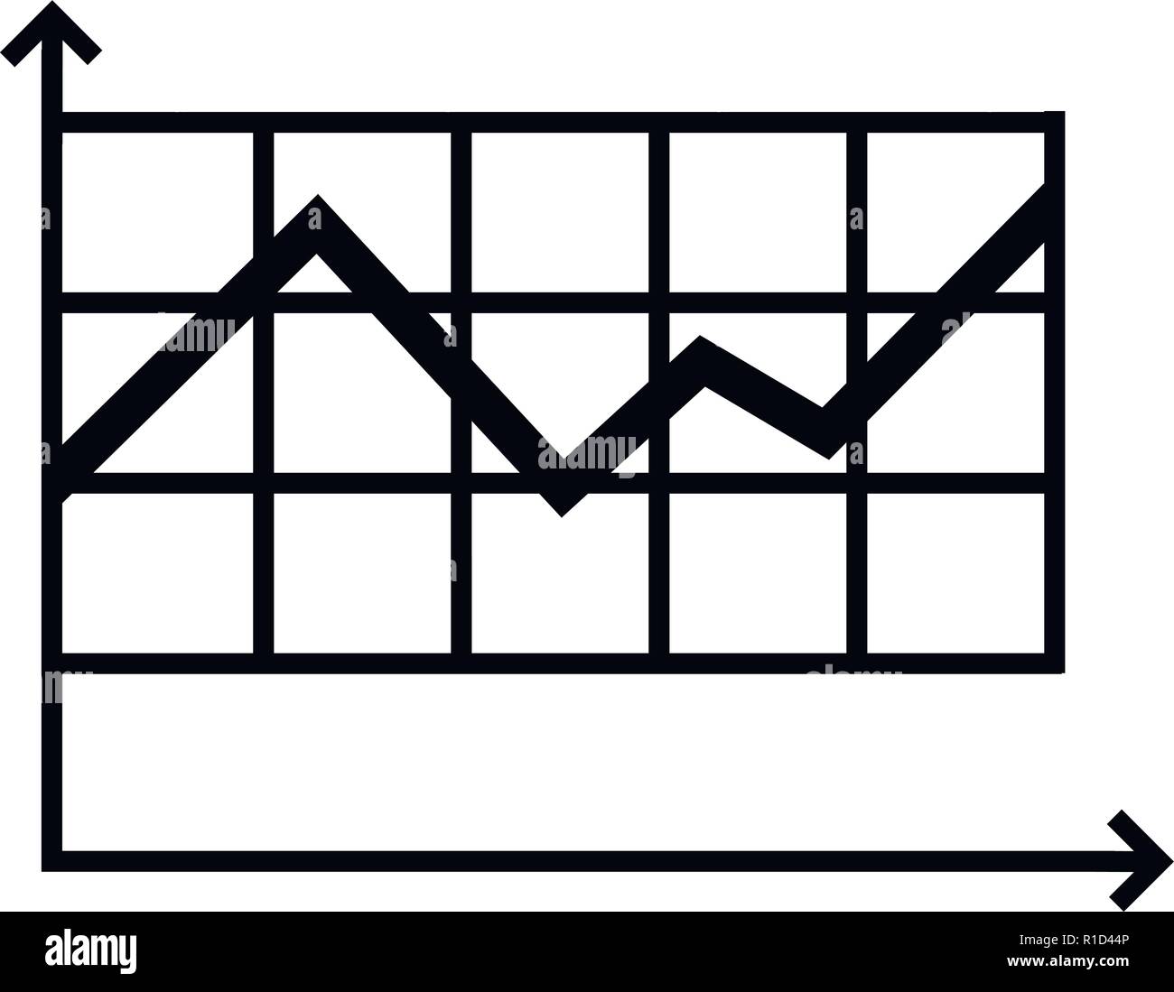 Graph icon, simple style Stock Vector Image & Art - Alamy