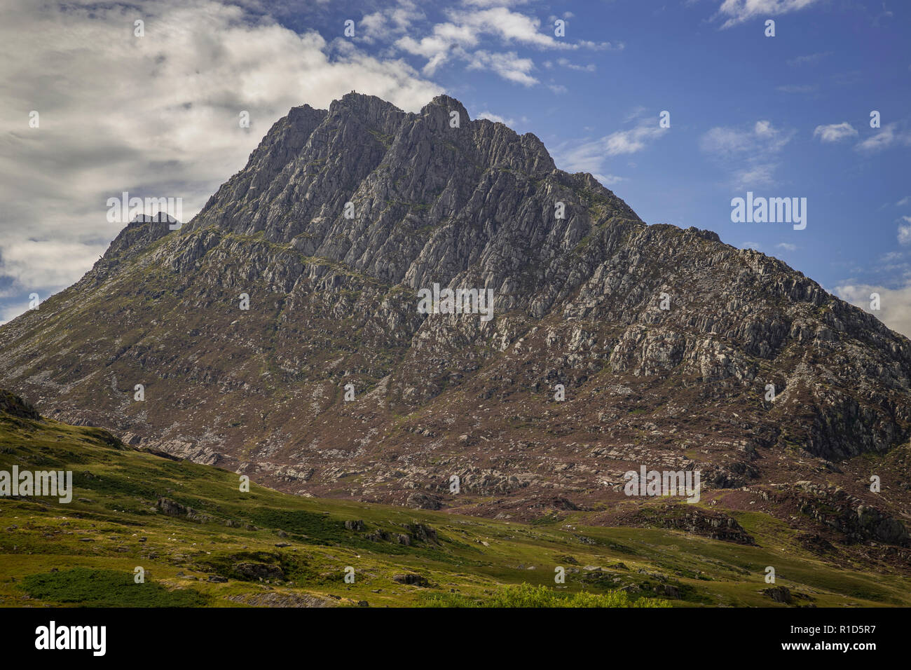 Tryfan mountain in Snowdonia, North Wales Stock Photo