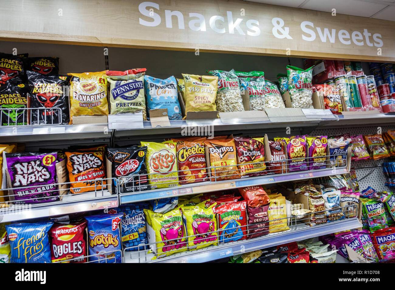 Sweets And Crisps Stock Photos & Sweets And Crisps Stock Images Alamy