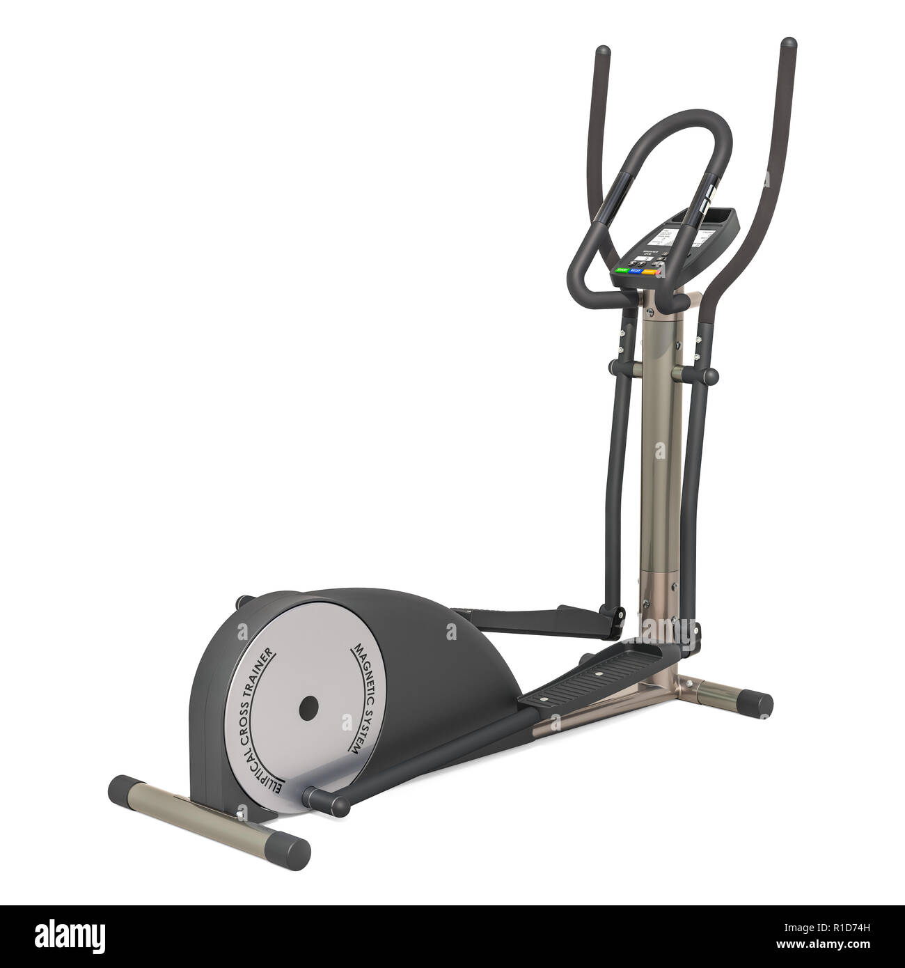 Elliptical trainer or cross-trainer, 3D rendering isolated on white  background Stock Photo - Alamy