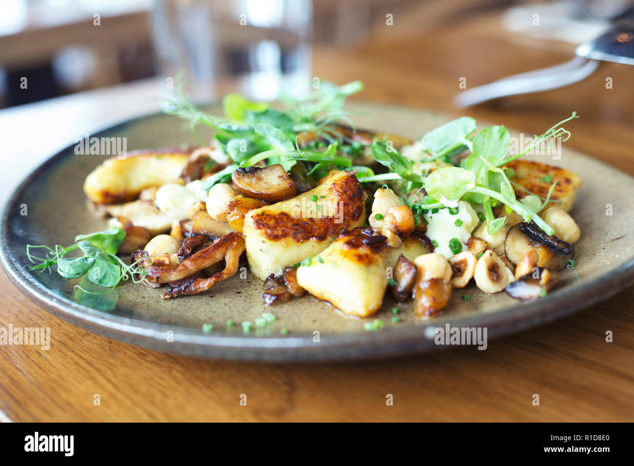 Delicious gnocchi pasta dish, with stunning garnishes Stock Photo Alamy