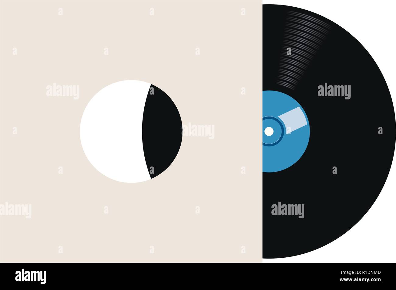 Blank record sleeve Stock Vector Images - Alamy