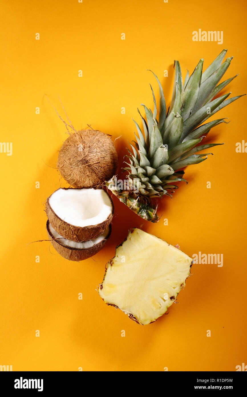 Creative top view sliced hi-res stock photography and images - Alamy