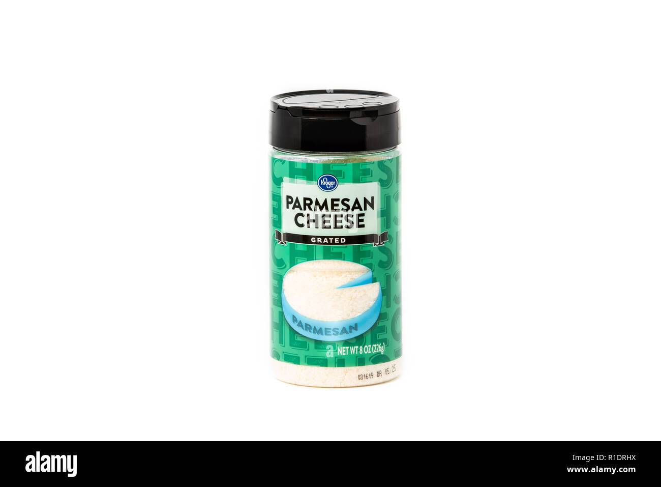 Portland, OR / USA - November 10 2018: Kroger brand grated Parmesan cheese  in a plastic container Stock Photo - Alamy