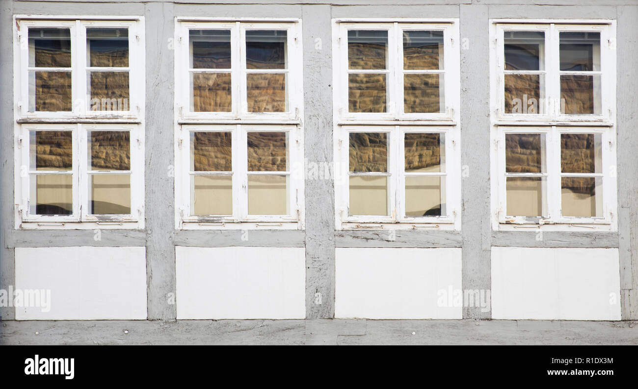 View at traditional windows from Hanover, Germany Stock Photo - Alamy