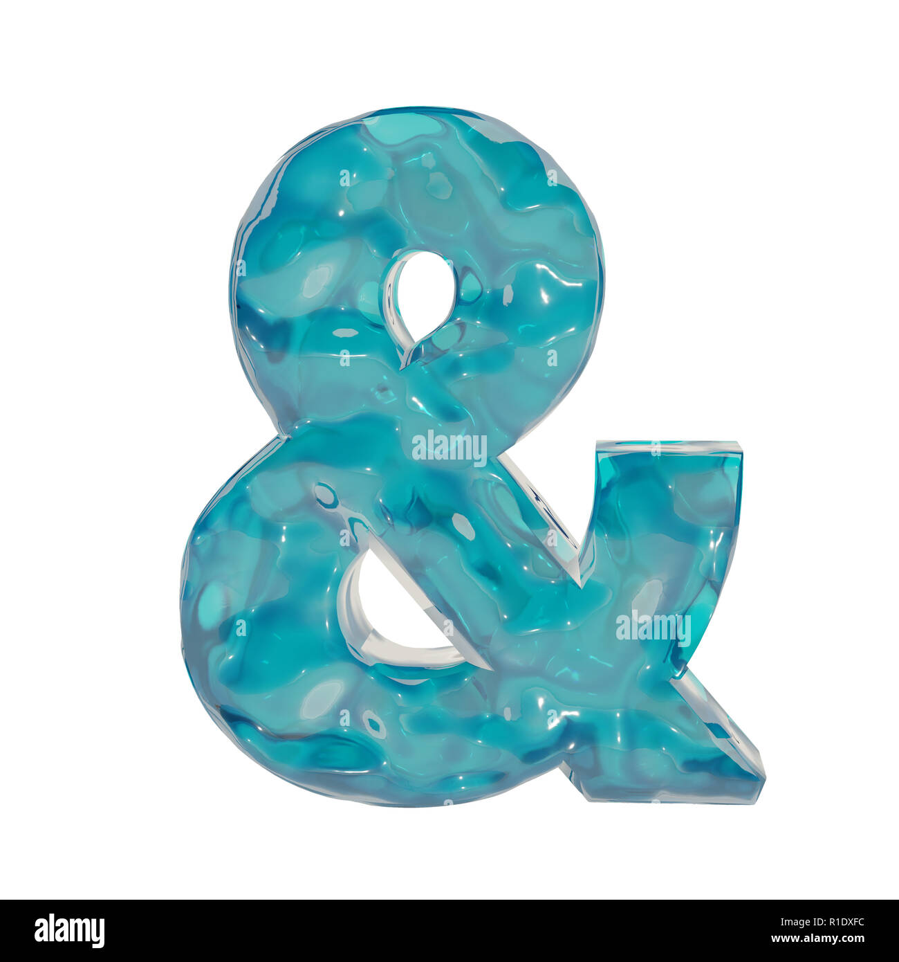 Liquid symbol, 3D rendering Stock Photo