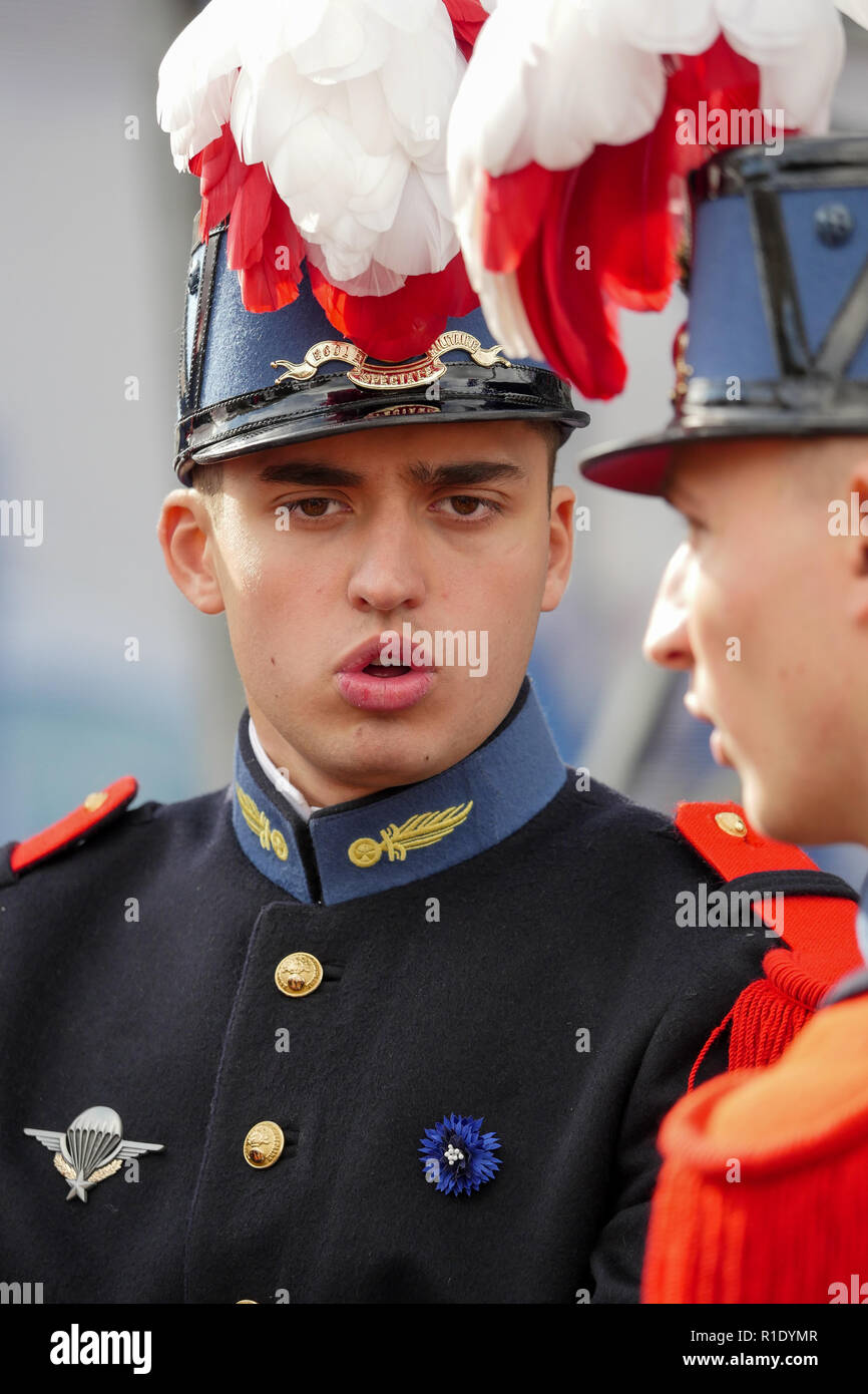 Officer candidates from SaintCyr military school attend Commemoration