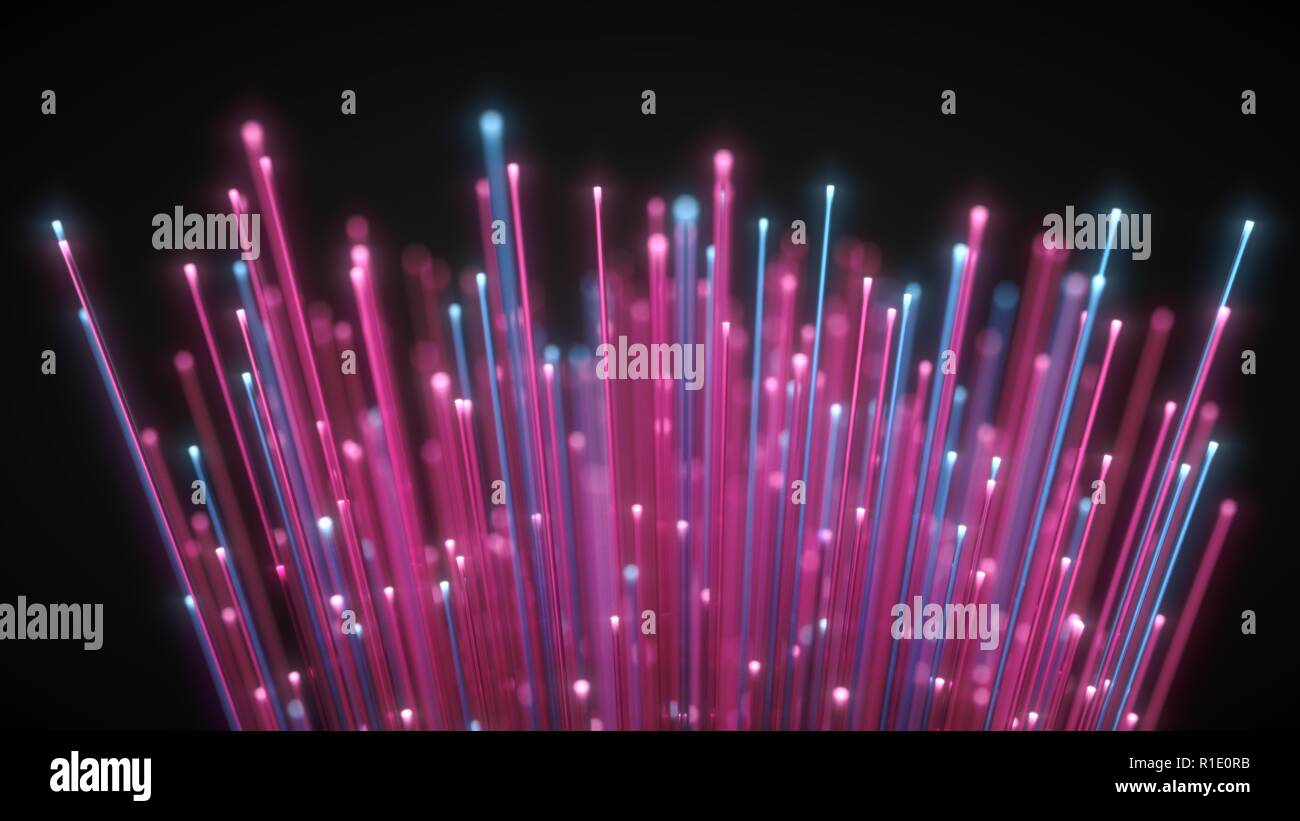 3d illustration fiber optic cable hi-res stock photography and images ...