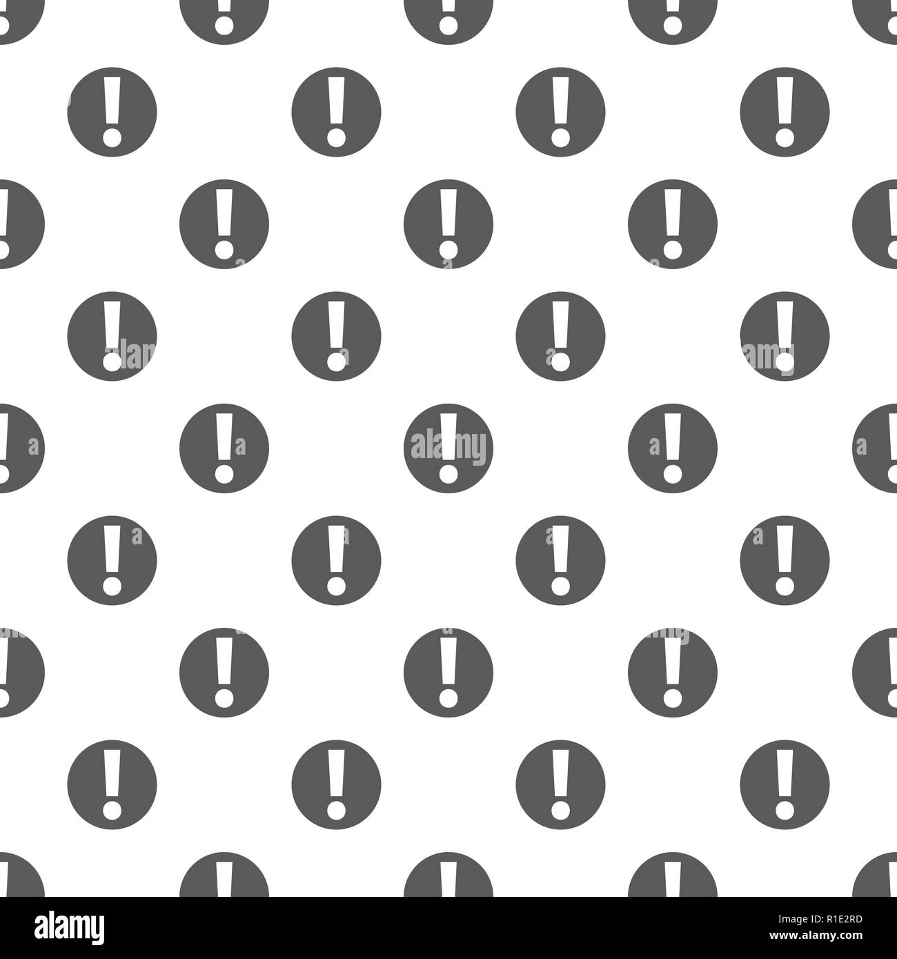 Exclamation point pattern seamless. Repeat illustration of exclamation point pattern vector geometric for any web design Stock Vector
