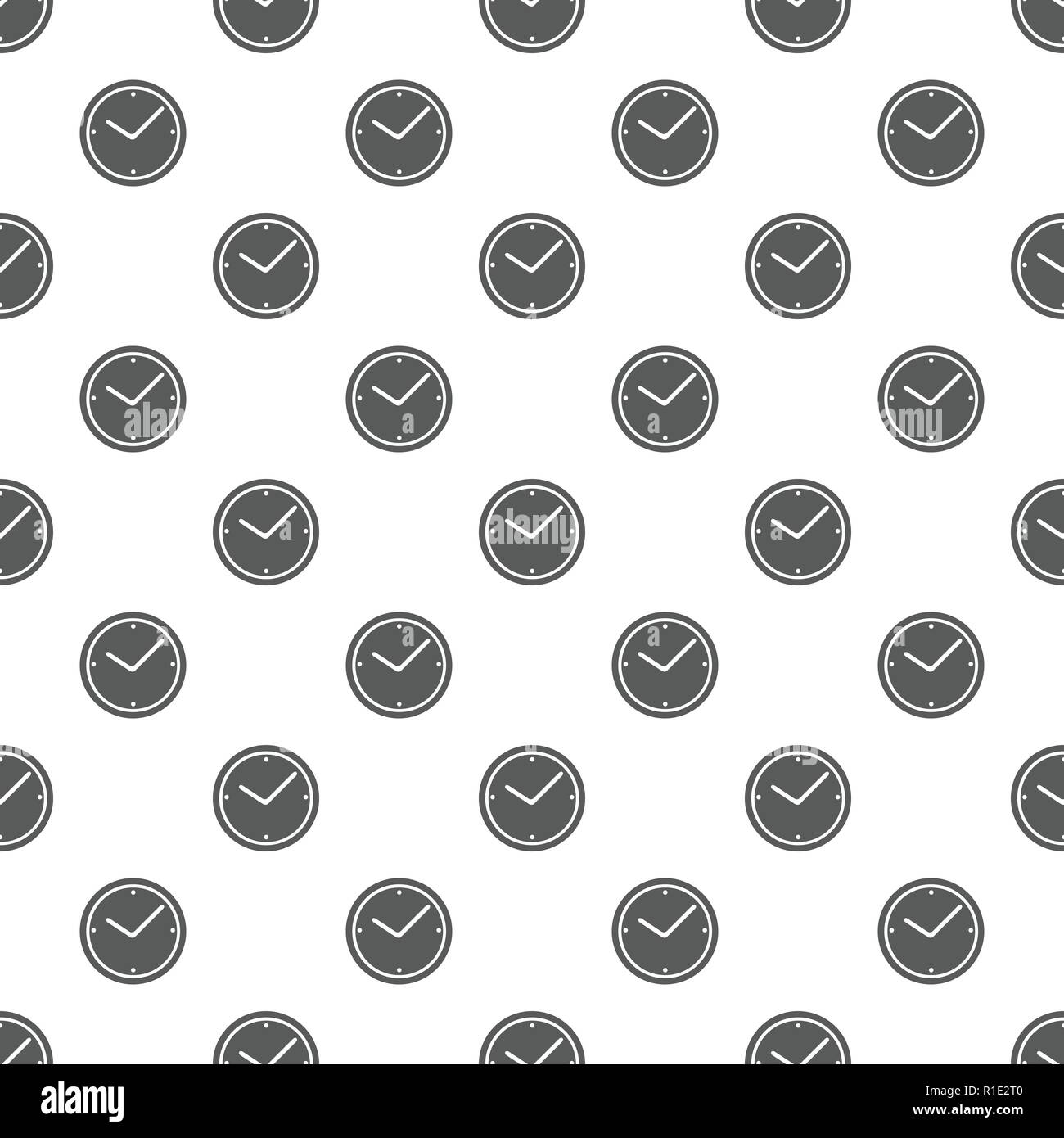 Clock pattern seamless. Repeat illustration of clock pattern vector ...