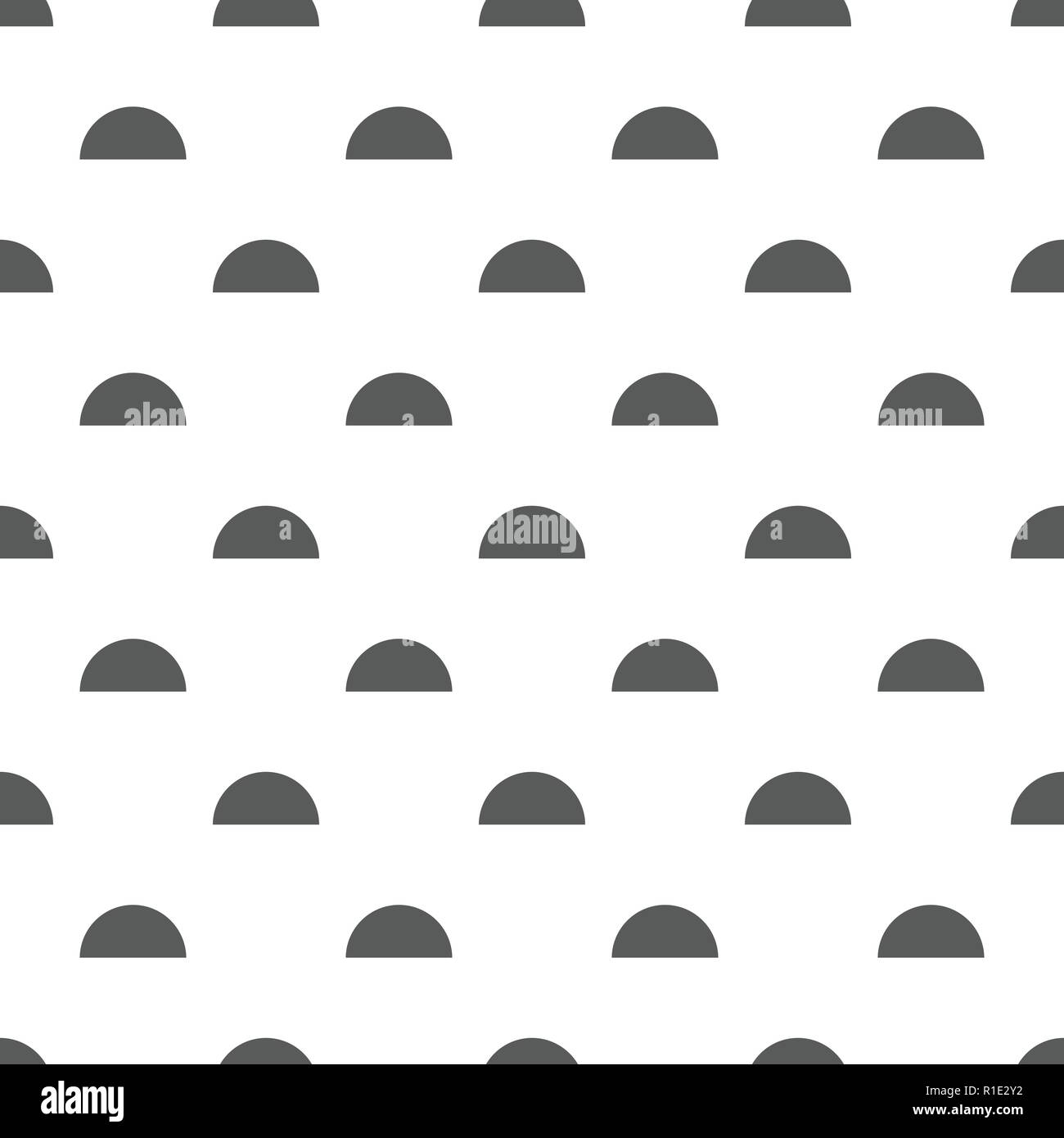 Modern vector abstract seamless geometric pattern with semicircles in ...
