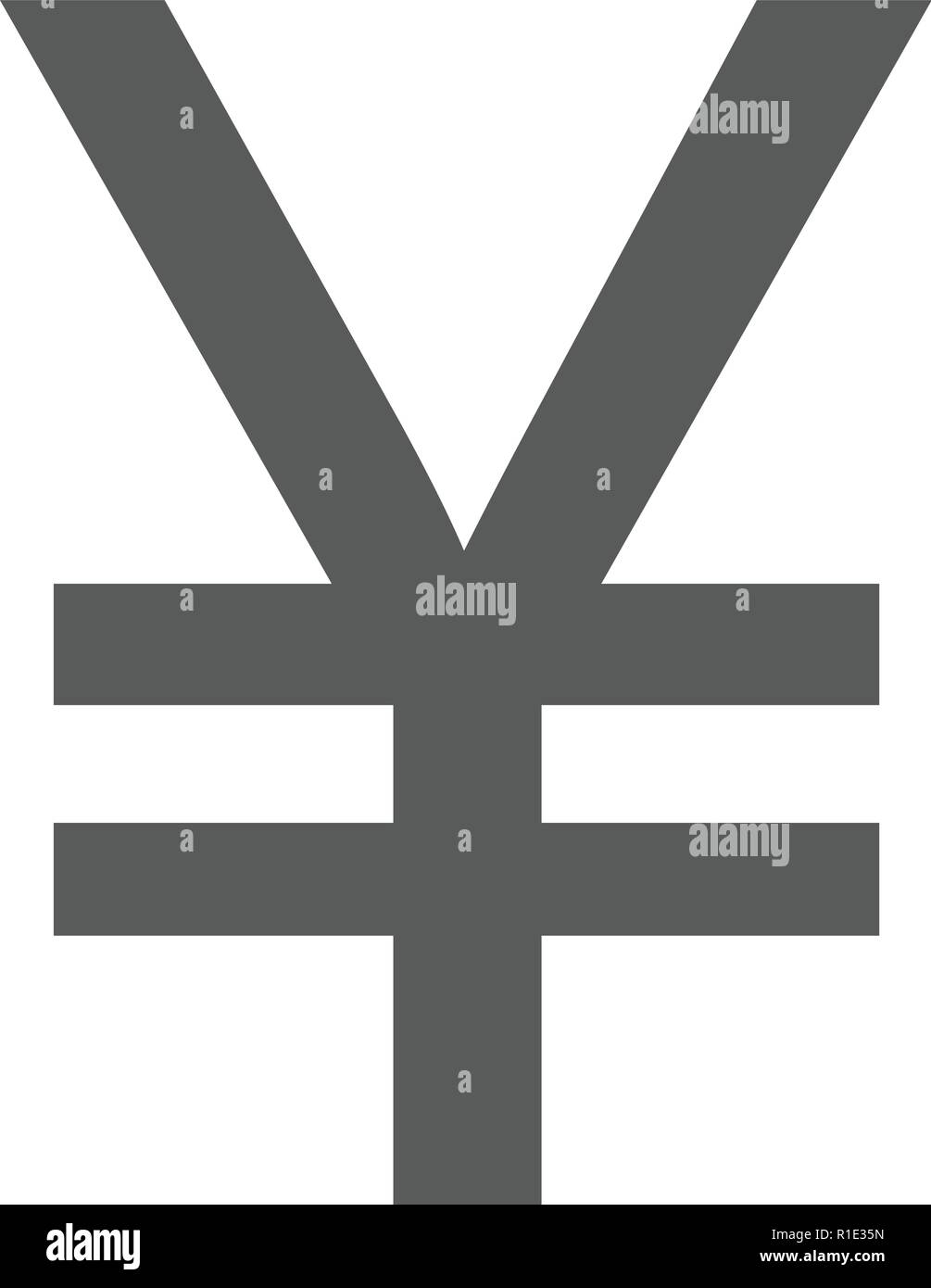 Yen symbol icon. Vector simple illustration of yen symbol icon isolated ...