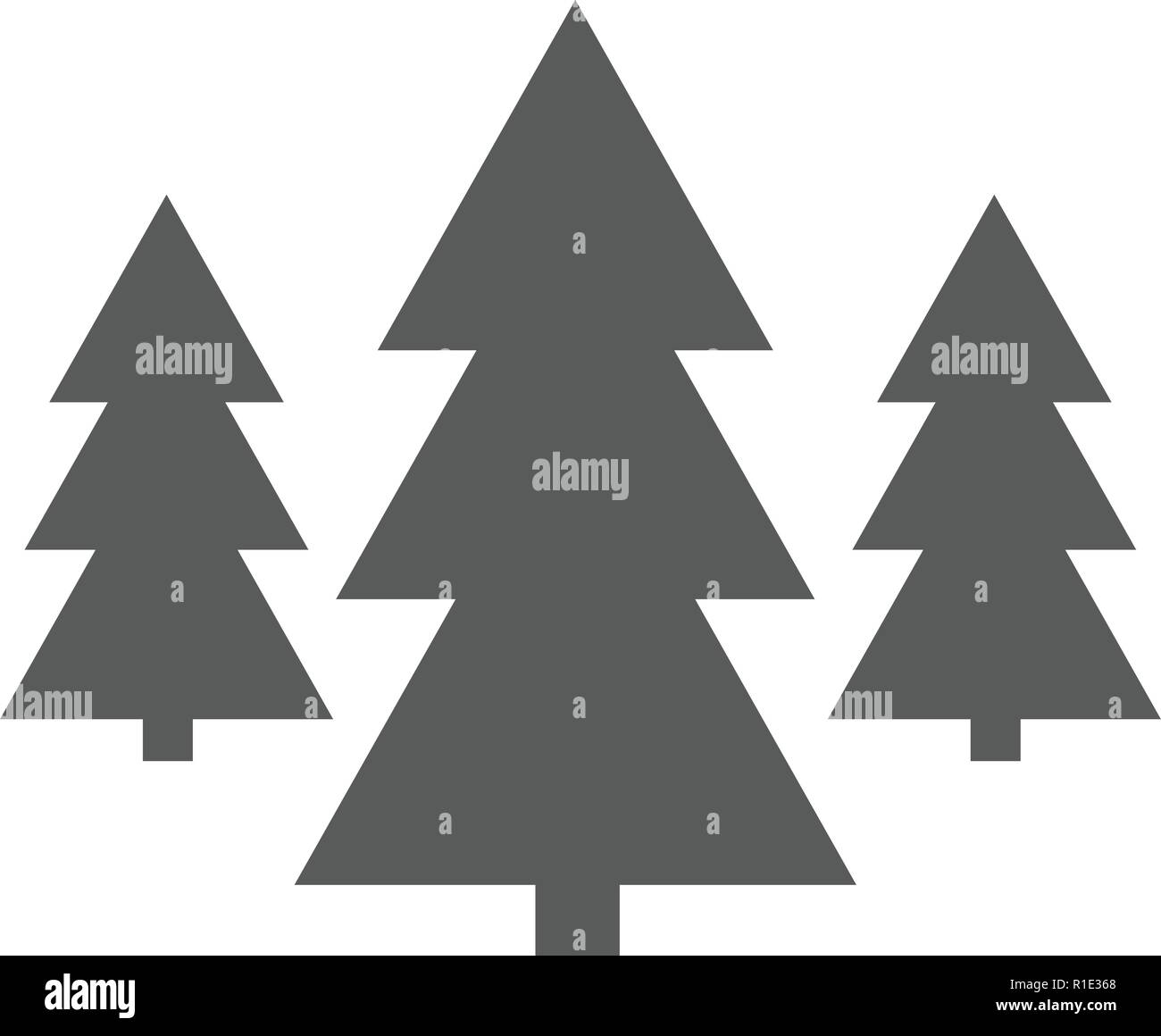 Forest icon. Vector simple illustration of forest icon isolated on ...