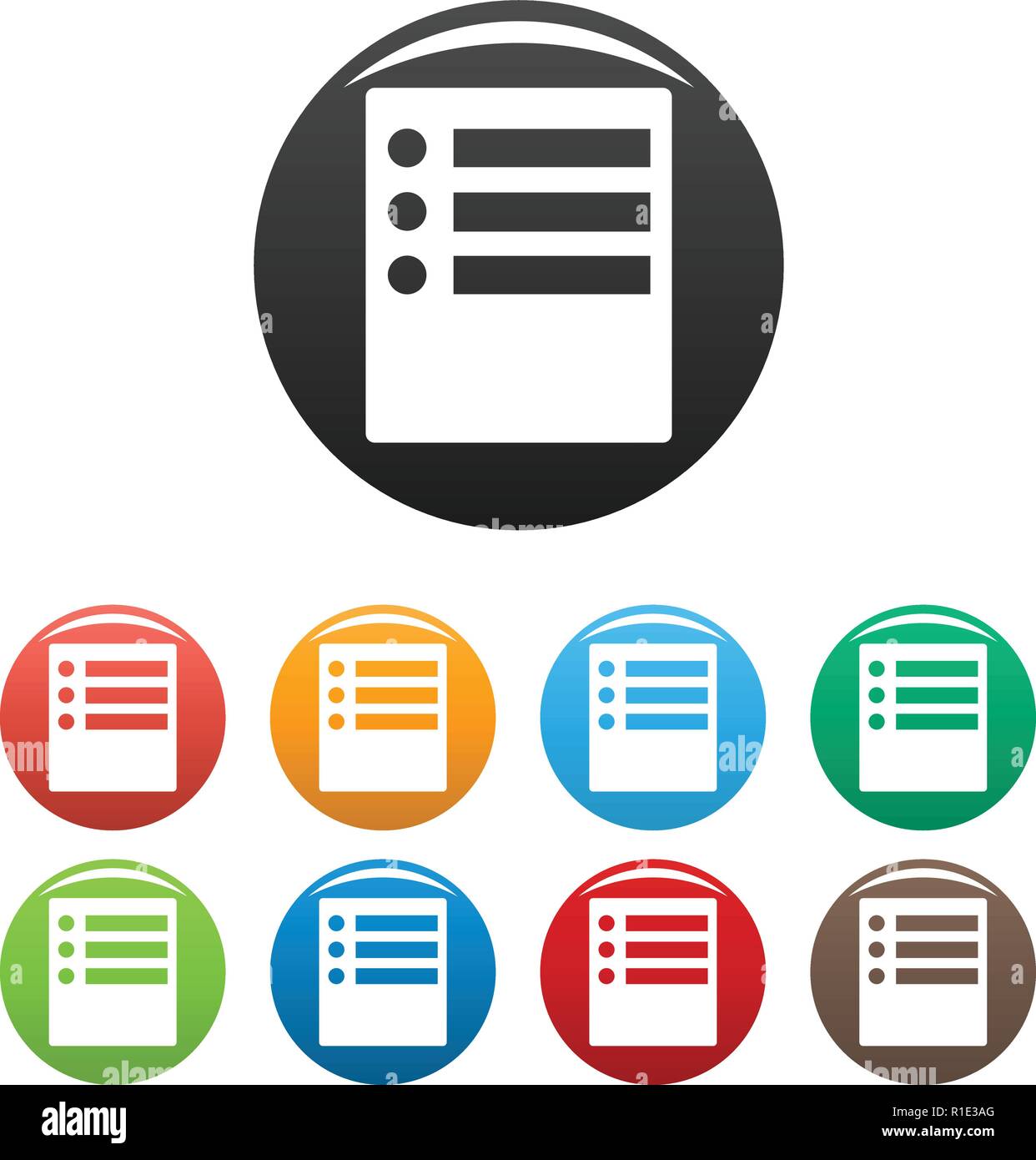 Checklist icons set. Simple black illustration of checklist vector ...