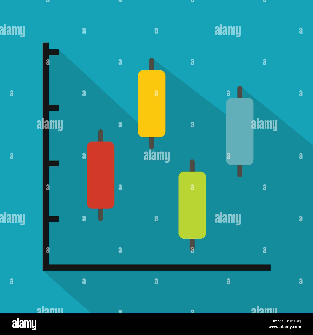 New diagram icon. Flat illustration of diagram vector icon for any web ...