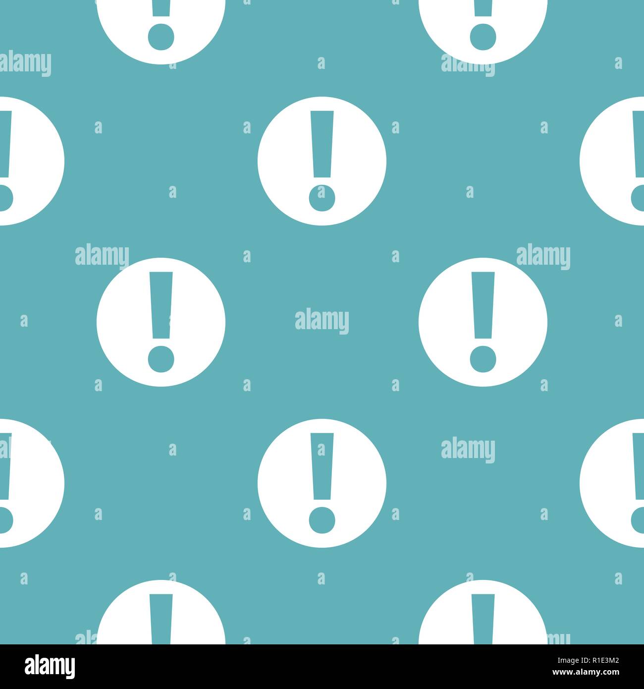 Exclamation point pattern seamless blue. Simple illustration of  vector pattern seamless geometric repeat background Stock Vector