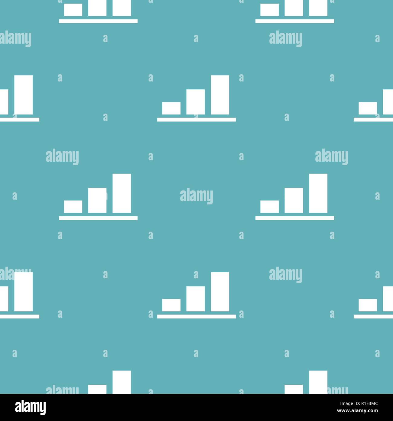 Chart pattern seamless blue. Simple illustration of vector pattern seamless geometric repeat background Stock Vector