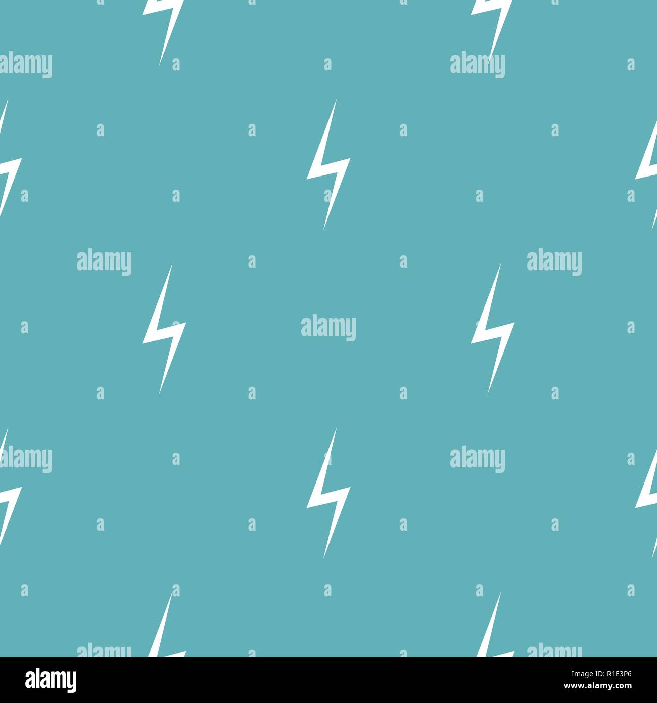 Lightning pattern seamless blue. Simple illustration of  vector pattern seamless geometric repeat background Stock Vector
