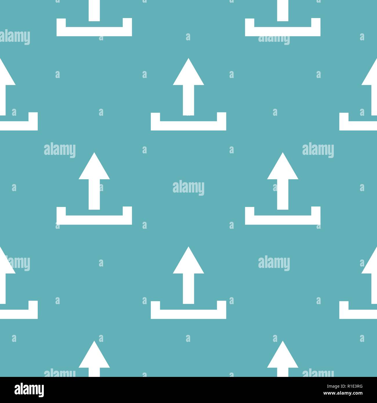 Upload pattern seamless blue. Simple illustration of vector pattern