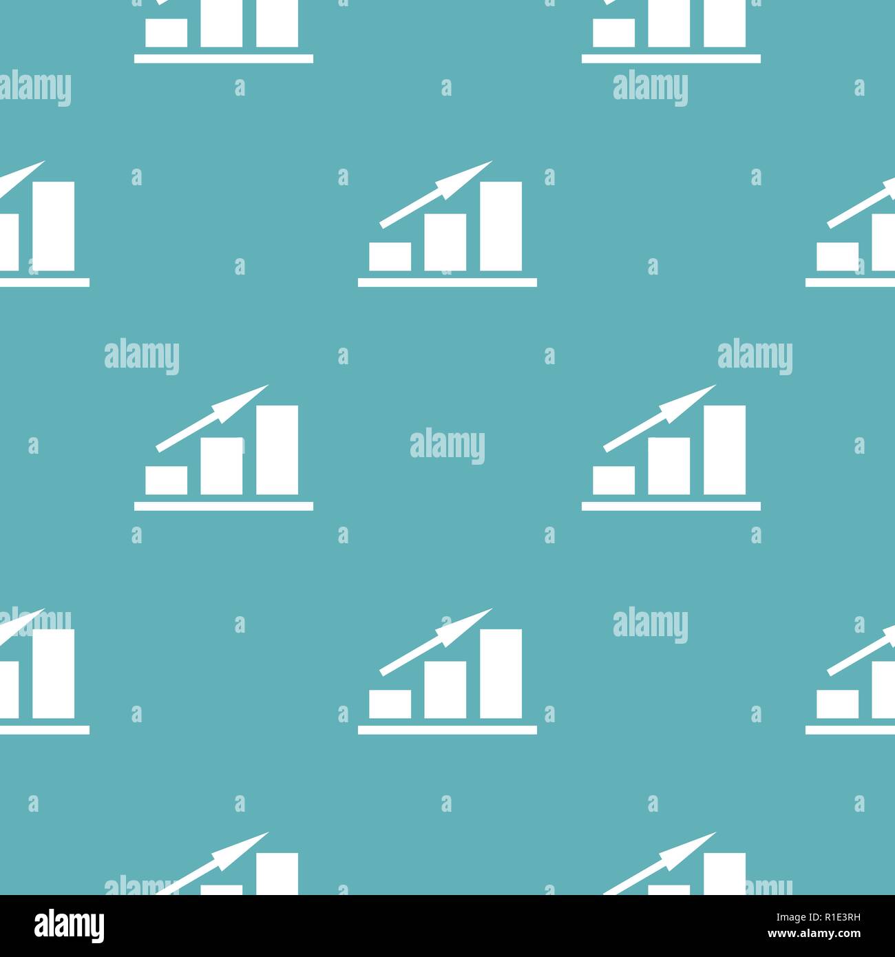 New chart pattern seamless blue. Simple illustration of  vector pattern seamless geometric repeat background Stock Vector