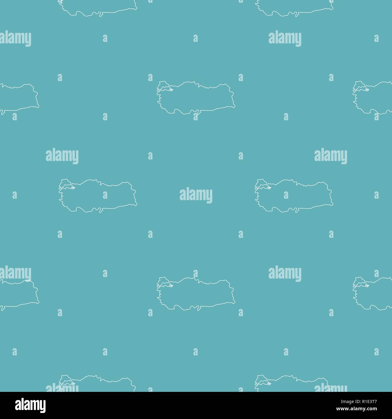 Turkey map pattern seamless blue. Simple illustration of vector pattern ...