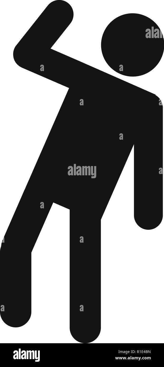 stickman icon, isolated pictogram stick figure man, various
