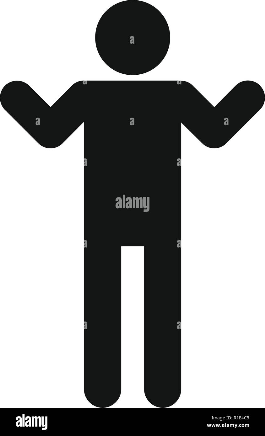 Stick figure stickman icon pictogram vector simple 14526816 Vector