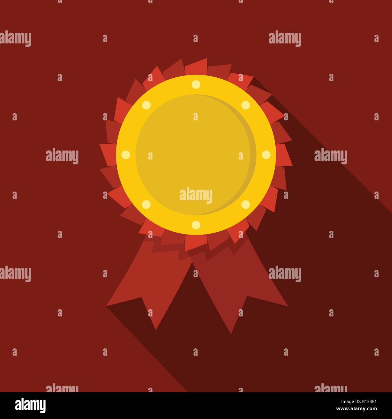 Award ribbon icon. Flat illustration of award ribbon vector icon for