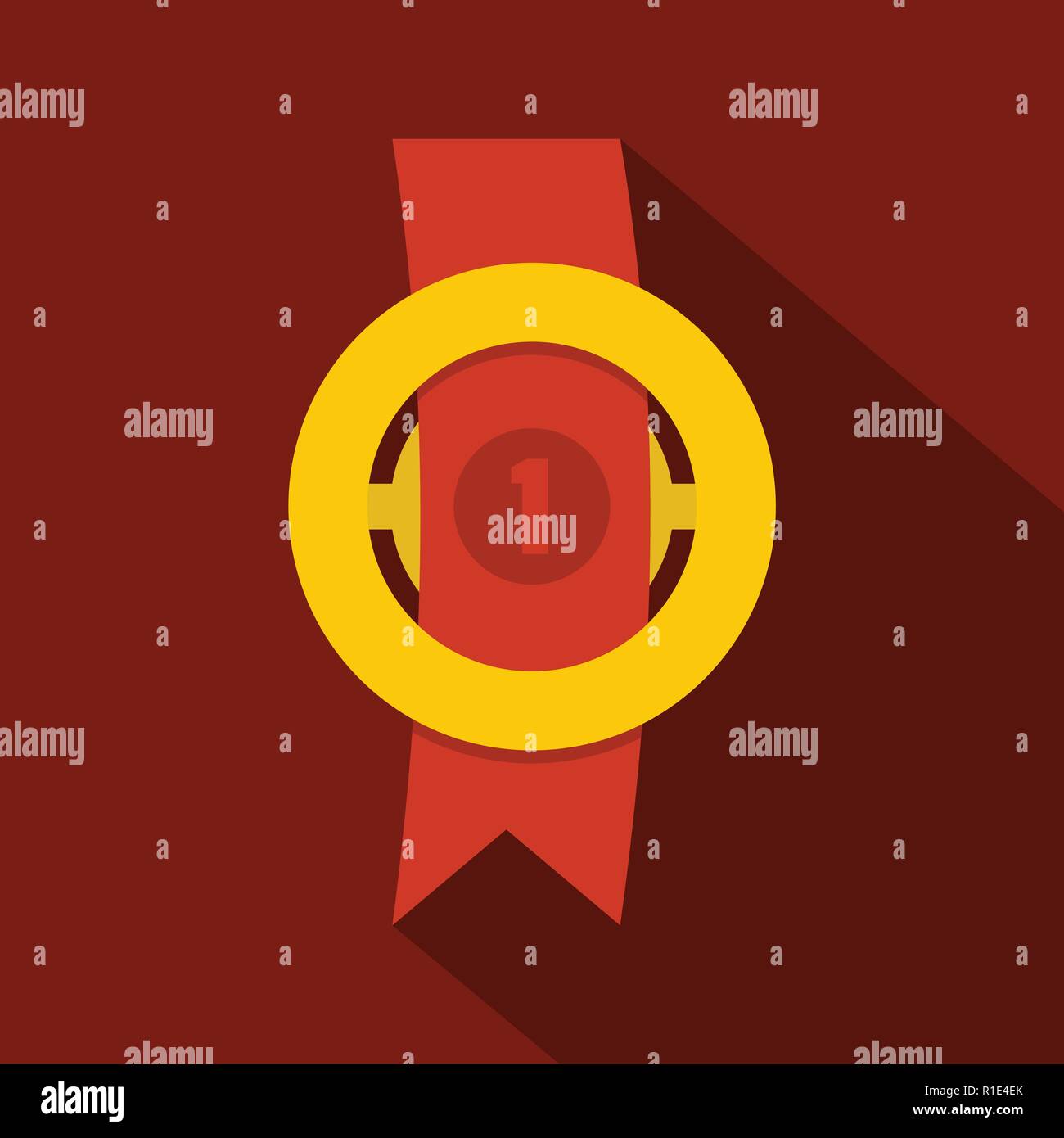 Certificate merit emblem ribbon Stock Vector Images - Alamy