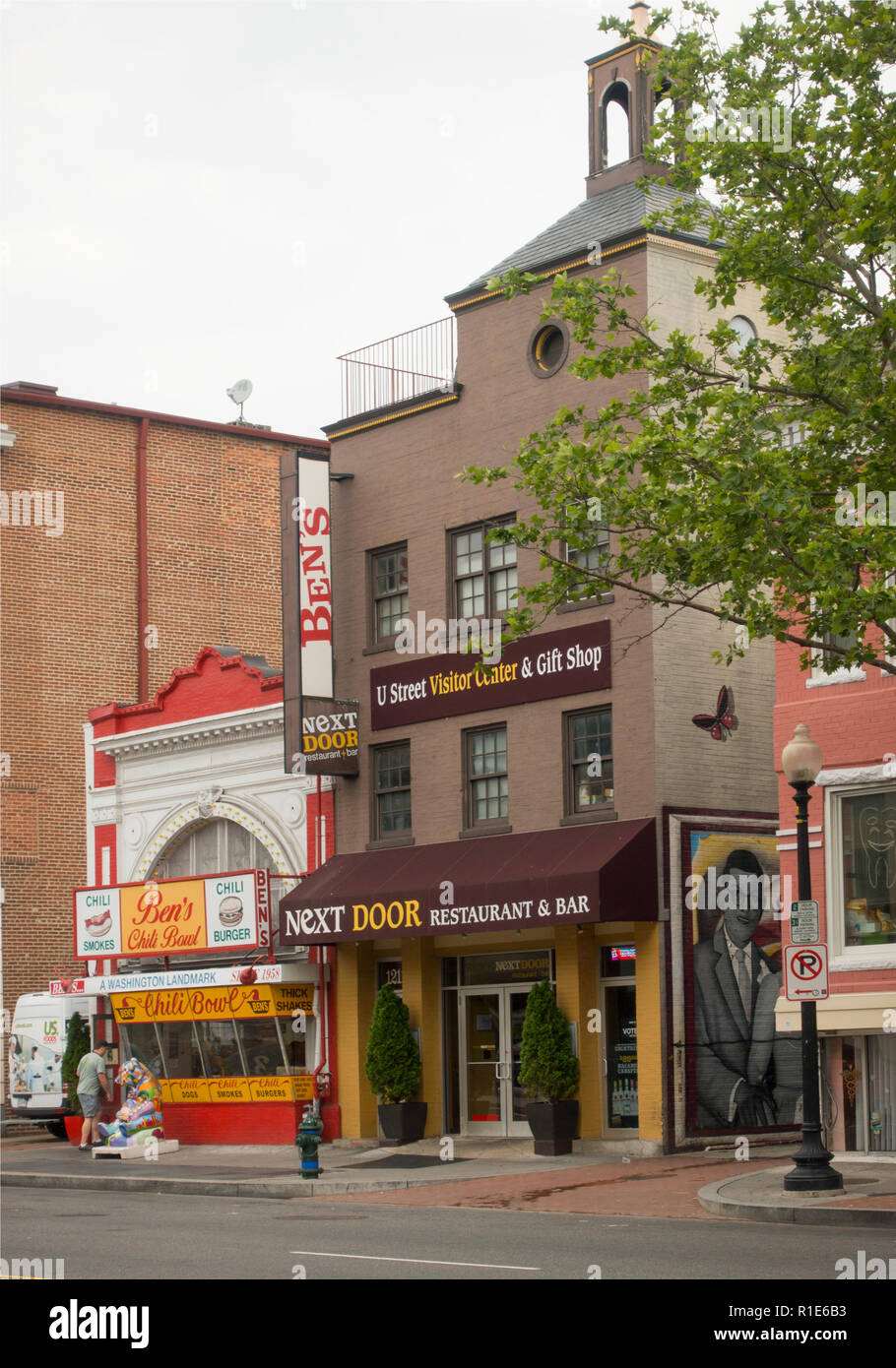 Original Ben S Chili Bowl Washington Dc Stock Photo