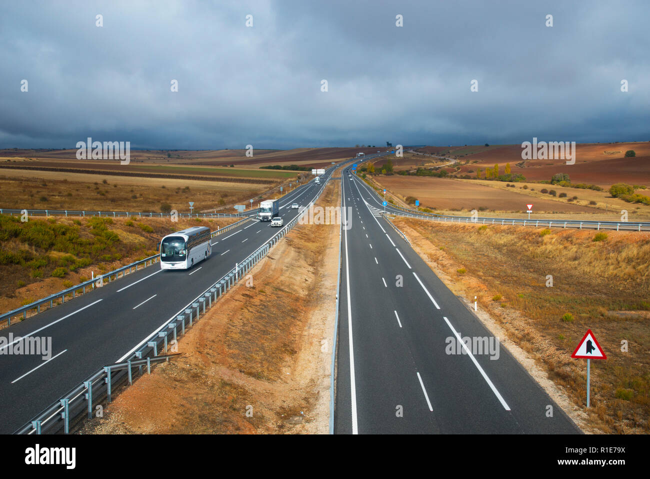 A1 road castilla leon hi-res stock photography and images - Alamy