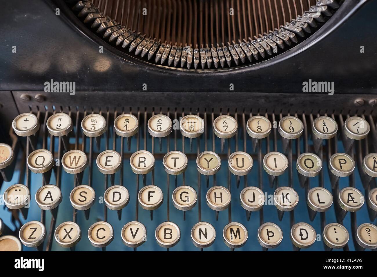 Old Classic Typewriter Stock Photo