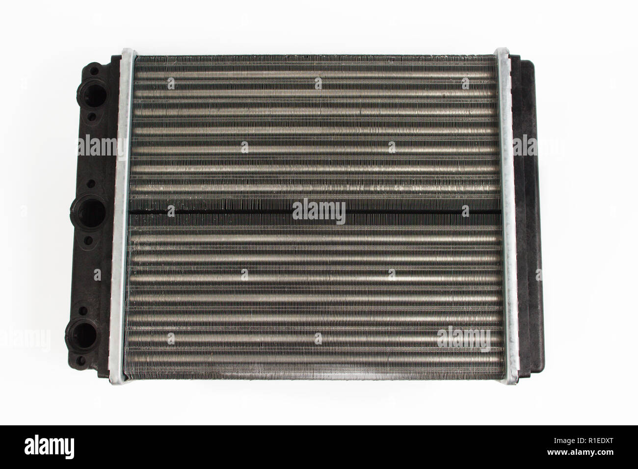 Isolated radiator of stove. Radiator heater Stock Photo