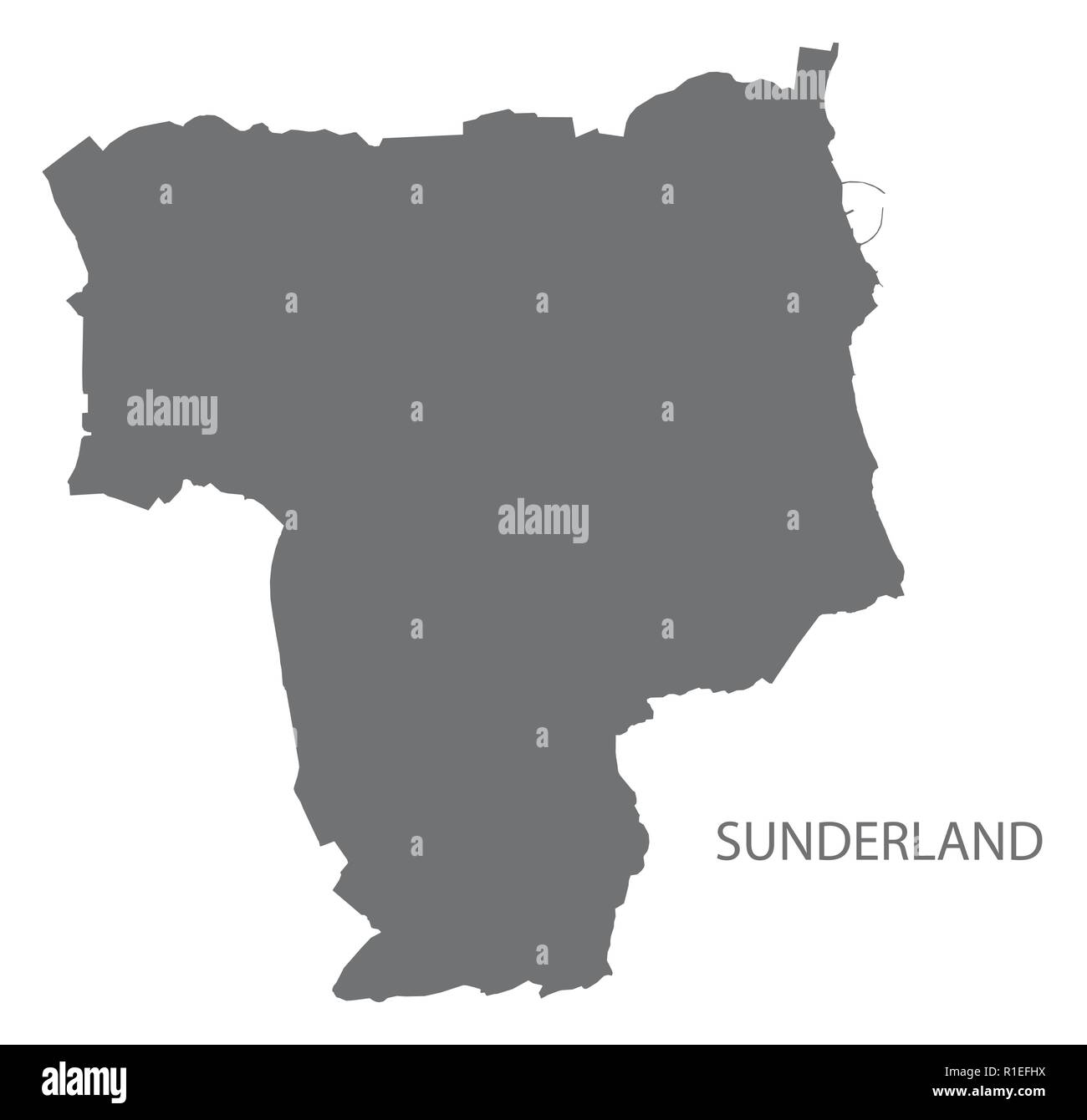 Sunderland map hires stock photography and images Alamy