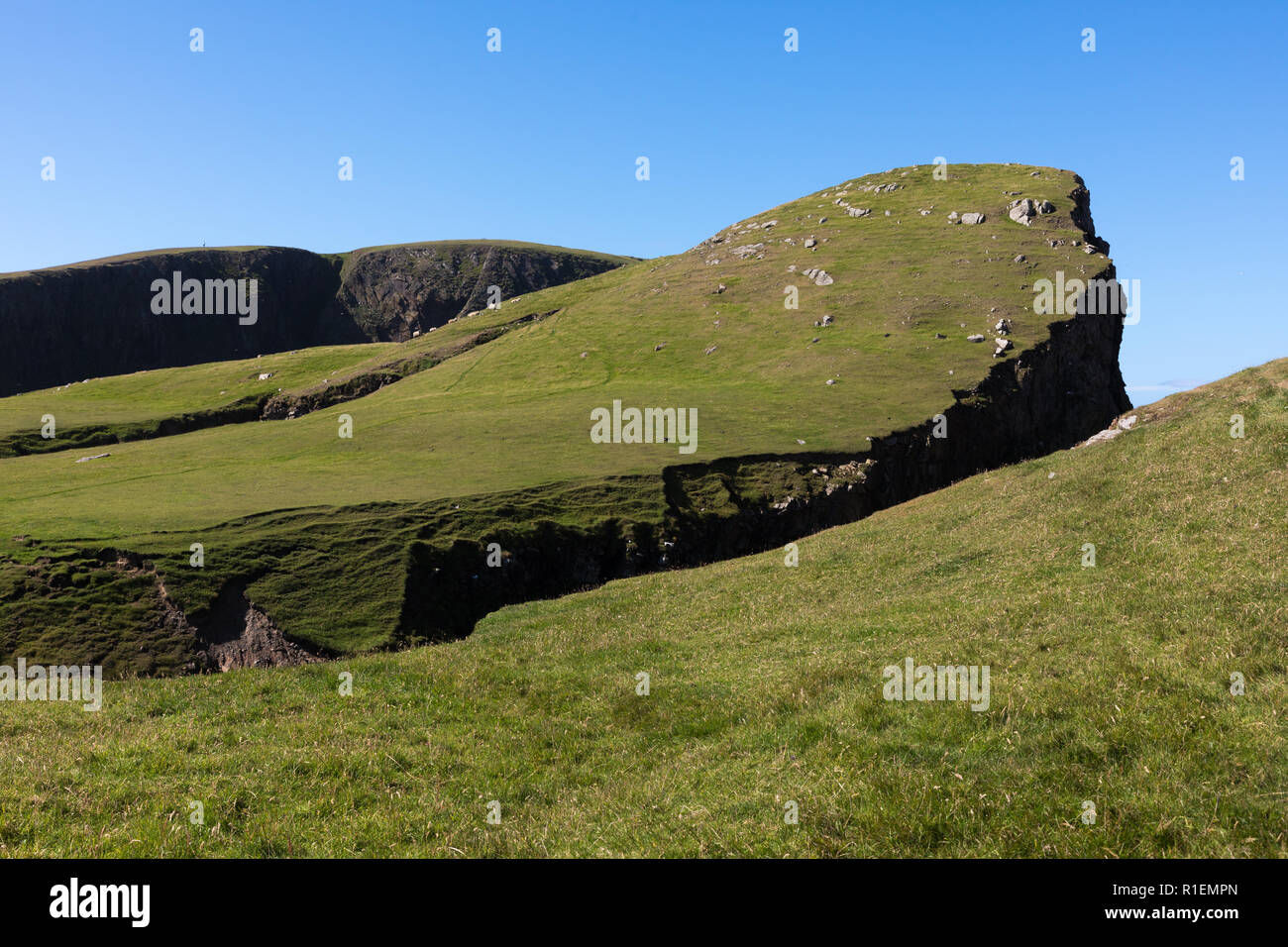 Landscape of Fair Isle, Shetland, UK Stock Photo Alamy