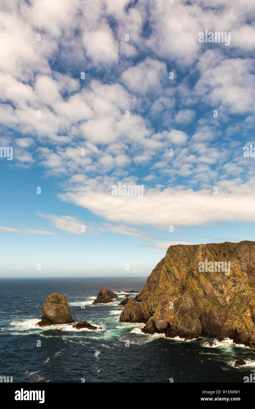 Landscape of Fair Isle, Shetland, UK Stock Photo