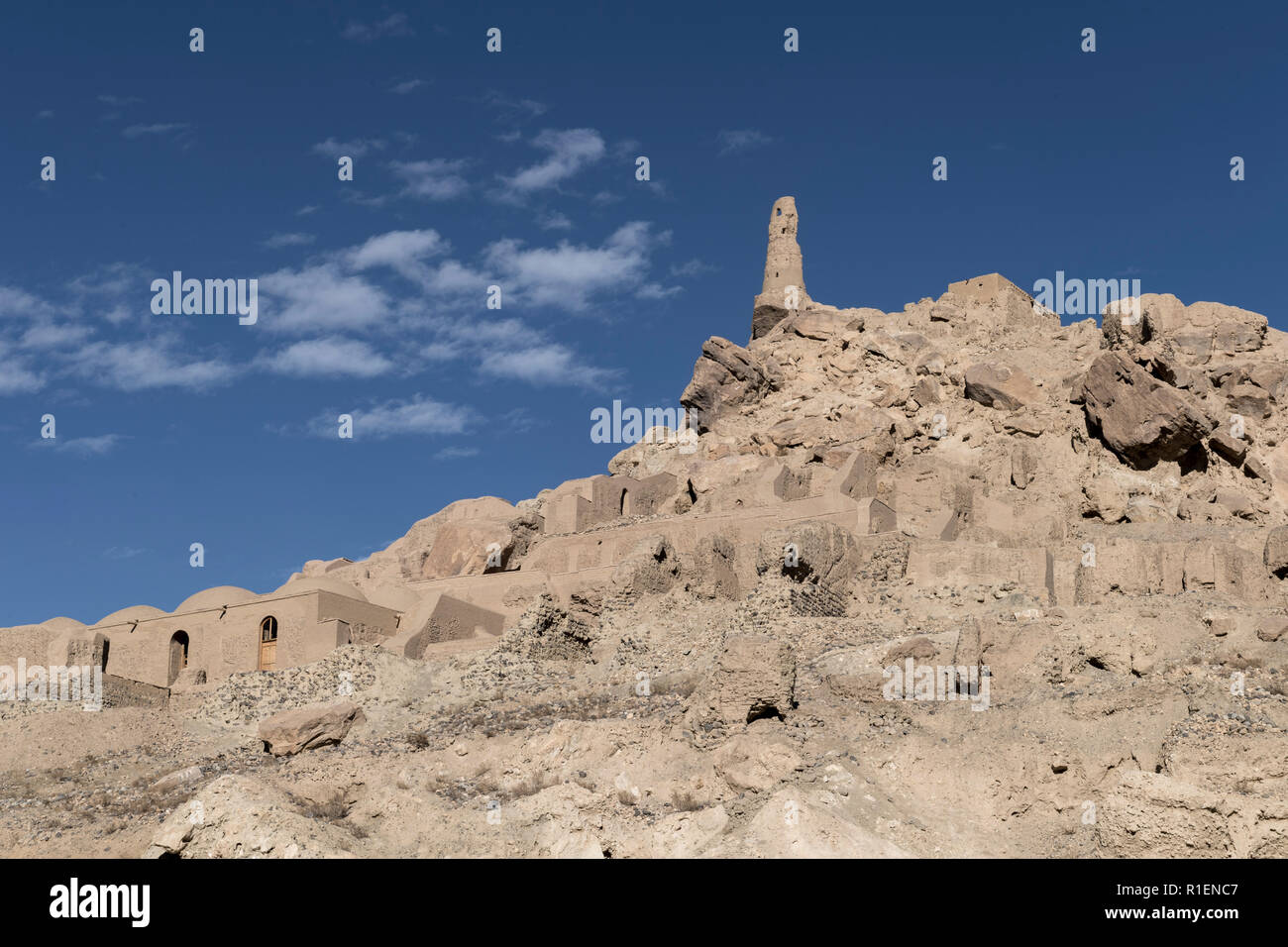 Ruins Of Ancient Gholghola City On A Hill, Bamyan, Bamyan Province, Afghanistan Stock Photo