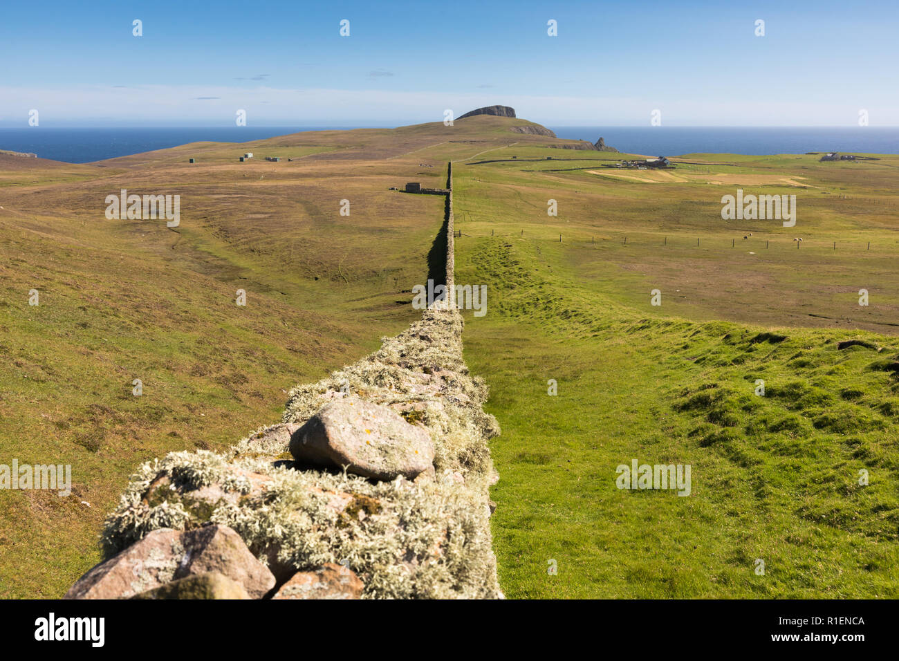 Landscape of Fair Isle, Shetland, UK Stock Photo Alamy