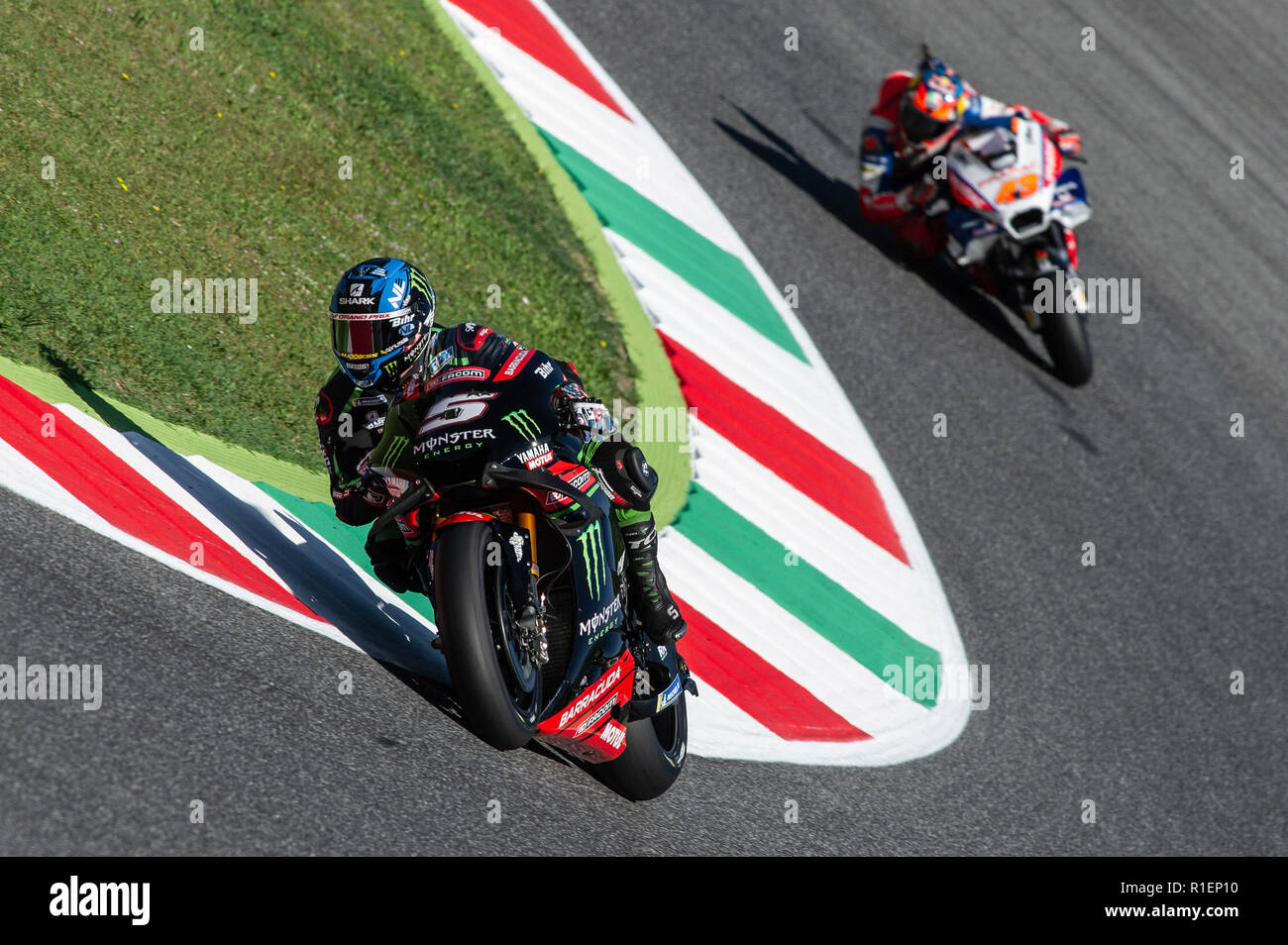 Scarperia E San Piero, Italy. 02nd June, 2018. Johan Zarco and Jack Miller during MotoGP qualifying Credit: Lorenzo Di Cola/Pacific Press/Alamy Live News Stock Photo