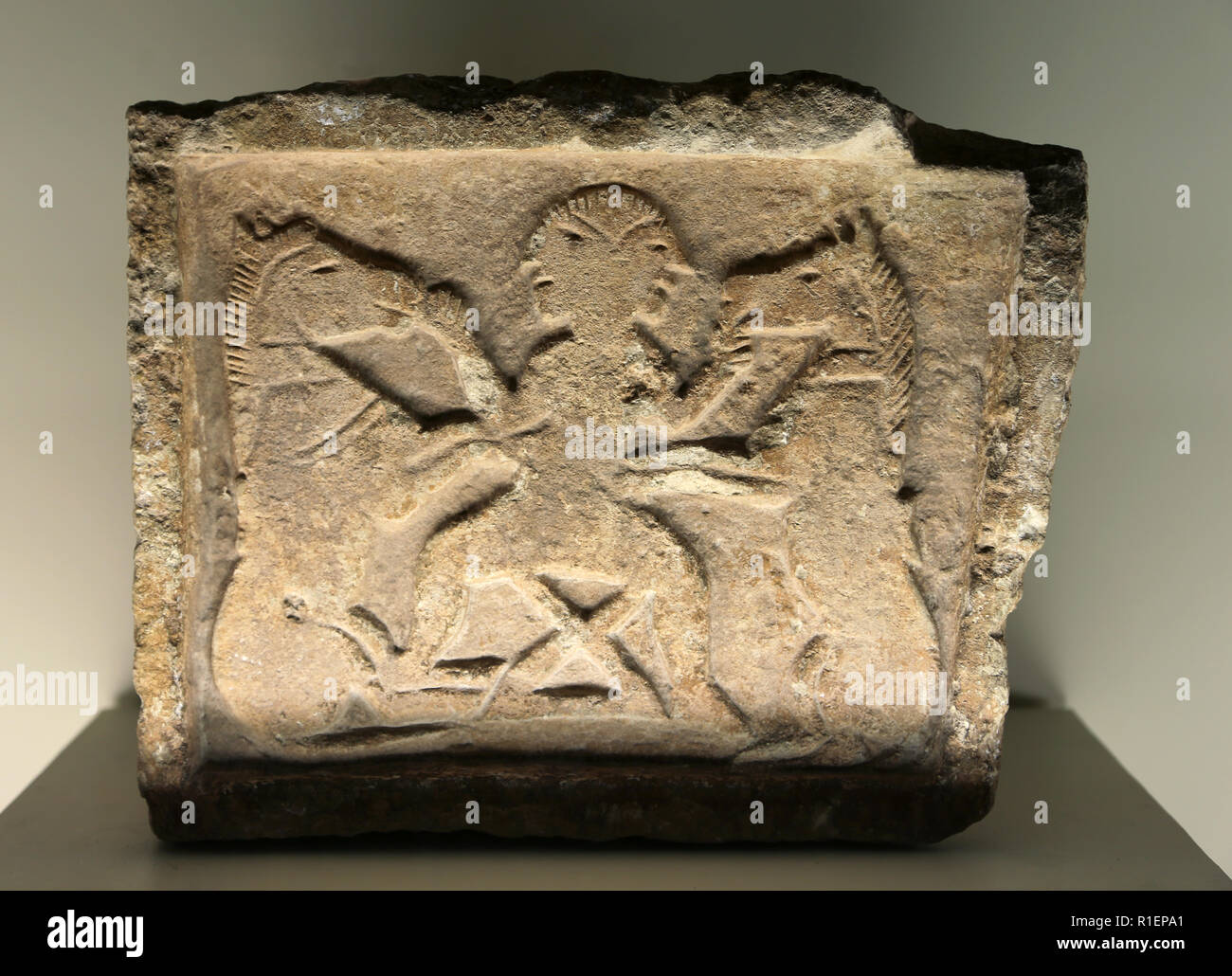 Lord of the horses also known as horse-breaker. Between 6t and 2nd centuries BC. Old Iberian god. Villaricos, Almeria, Spain. Stock Photo