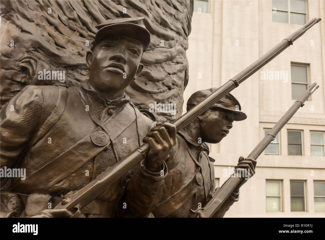 African American Civil War Memorial Washington DC Stock Photo - Alamy