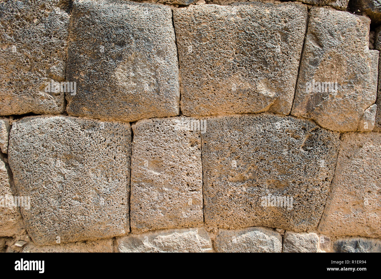 Inca stone structure Stock Photo