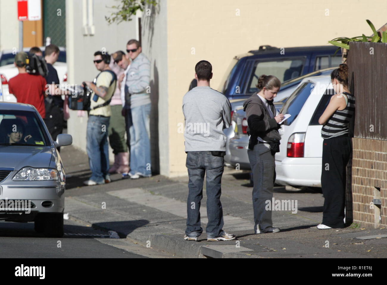 Police investigation in the housing commission projects of