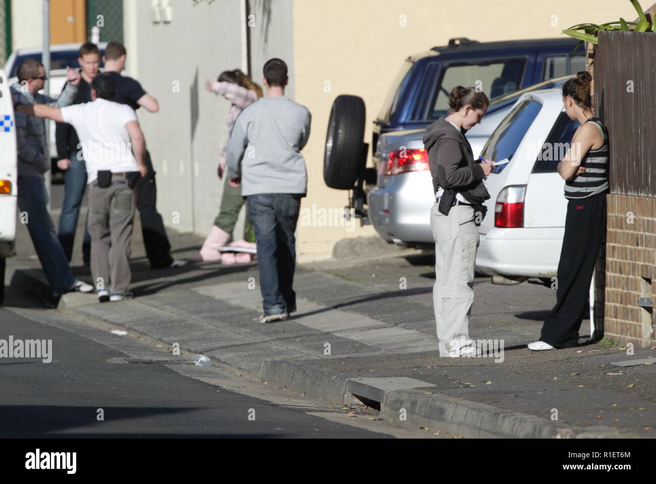 Police investigation in the housing commission projects of