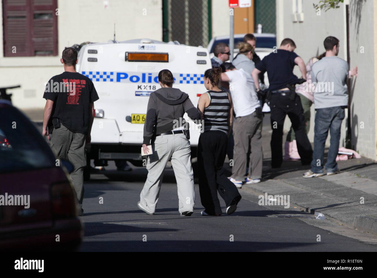 Police investigation in the housing commission projects of