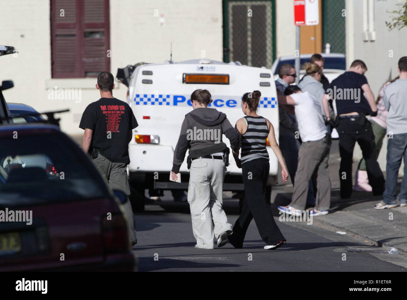 Police investigation in the housing commission projects of