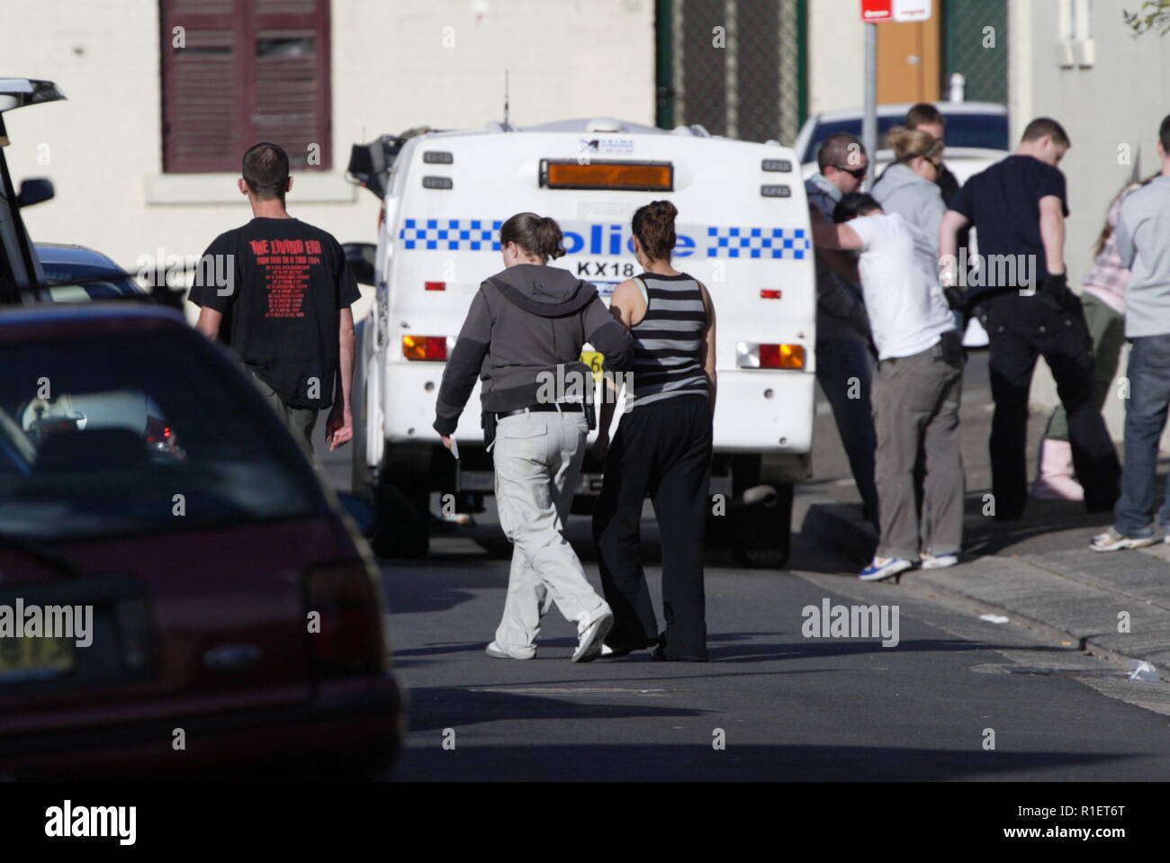 Police investigation in the housing commission projects of