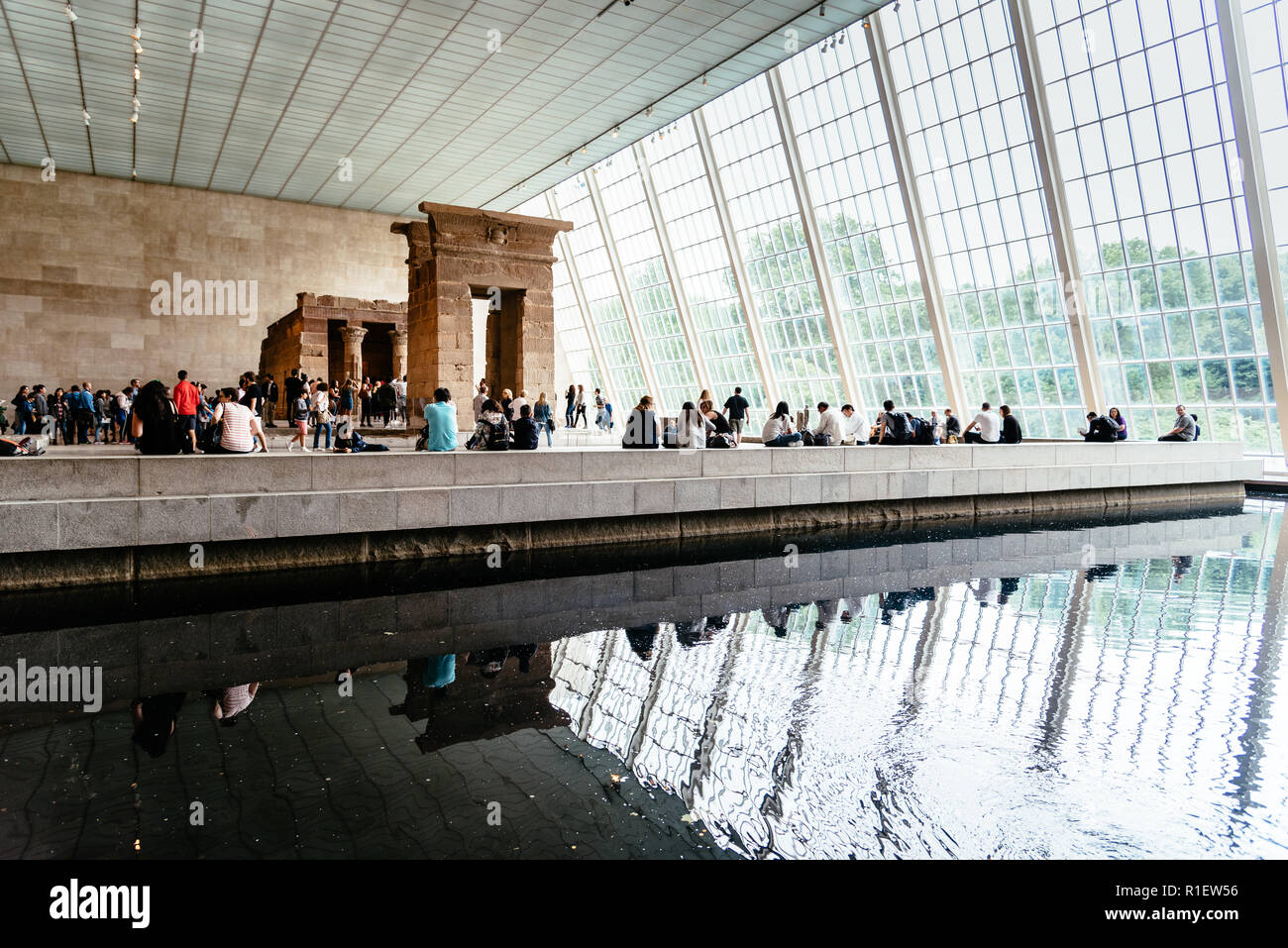 New York City, USA - June 23, 2018: The Temple of Dendur in the ...