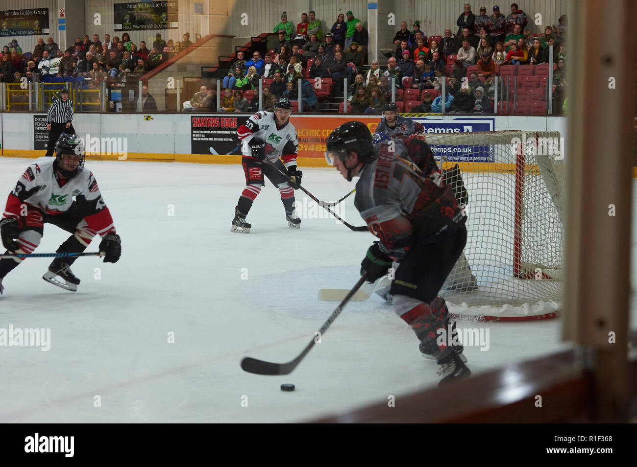 Action in an Ice Hockey Match, The Hull Pirates V Murrayfield Racers