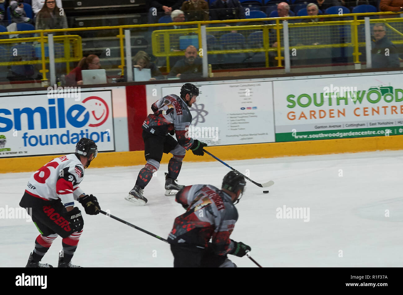 Action in an Ice Hockey Match, The Hull Pirates V Murrayfield Racers